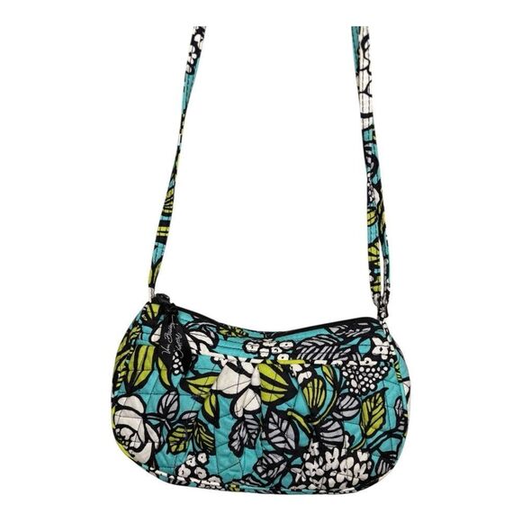 Vera Bradley Island Blooms Floral handbag purse shoulder bag retired - Picture 2 of 6
